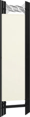 vidaXL - Kamerscherm - met - 5 - panelen - 200x180 - cm - wit
