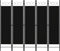 vidaXL - Kamerscherm - met - 5 - panelen - 200x180 - cm - zwart
