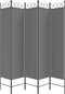 vidaXL - Kamerscherm - met - 5 - panelen - 200x200 - cm - stof - antracietkleurig