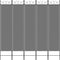 vidaXL - Kamerscherm - met - 5 - panelen - 200x200 - cm - stof - antracietkleurig