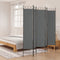 vidaXL - Kamerscherm - met - 5 - panelen - 200x200 - cm - stof - antracietkleurig