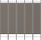 vidaXL - Kamerscherm - met - 5 - panelen - 200x200 - cm - stof - antracietkleurig