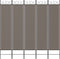 vidaXL - Kamerscherm - met - 5 - panelen - 200x200 - cm - stof - antracietkleurig