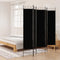 vidaXL - Kamerscherm - met - 5 - panelen - 200x200 - cm - stof - zwart