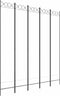 vidaXL - Kamerscherm - met - 5 - panelen - 200x220 - cm - stof - wit