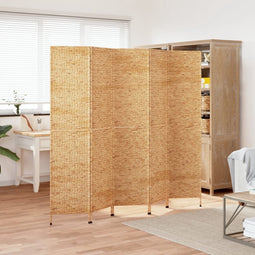 vidaXL - Kamerscherm - met - 5 - panelen - 205x180 - cm - waterhyacint
