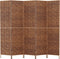 vidaXL - Kamerscherm - met - 5 - panelen - 205x180 - cm - waterhyacint - bruin