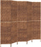 vidaXL - Kamerscherm - met - 5 - panelen - 205x180 - cm - waterhyacint - bruin