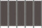 vidaXL - Kamerscherm - met - 5 - panelen - 250x180 - cm - antraciet