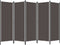 vidaXL - Kamerscherm - met - 5 - panelen - 250x180 - cm - antraciet