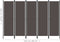 vidaXL - Kamerscherm - met - 5 - panelen - 250x180 - cm - antraciet