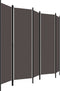 vidaXL - Kamerscherm - met - 5 - panelen - 250x180 - cm - antraciet