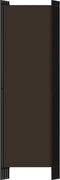 vidaXL - Kamerscherm - met - 5 - panelen - 250x180 - cm - bruin