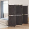 vidaXL - Kamerscherm - met - 5 - panelen - 250x180 - cm - stof - bruin