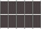 vidaXL - Kamerscherm - met - 5 - panelen - 250x180 - cm - stof - bruin