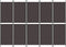 vidaXL - Kamerscherm - met - 5 - panelen - 250x180 - cm - stof - bruin