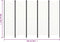 vidaXL - Kamerscherm - met - 5 - panelen - 250x180 - cm - wit