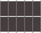 vidaXL - Kamerscherm - met - 5 - panelen - 250x200 - cm - stof - bruin