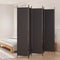 vidaXL - Kamerscherm - met - 5 - panelen - 250x220 - cm - stof - bruin