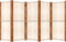 vidaXL - Kamerscherm - met - 5 - panelen - 350x180 - cm - crèmewit