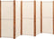 vidaXL - Kamerscherm - met - 5 - panelen - 350x180 - cm - crèmewit