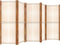 vidaXL - Kamerscherm - met - 5 - panelen - 350x180 - cm - crèmewit
