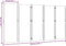 vidaXL - Kamerscherm - met - 5 - panelen - 350x180 - cm - donkerblauw