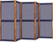 vidaXL - Kamerscherm - met - 5 - panelen - 350x180 - cm - donkerblauw