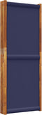 vidaXL - Kamerscherm - met - 5 - panelen - 350x180 - cm - donkerblauw