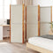 vidaXL - Kamerscherm - met - 5 - panelen - 350x180 - cm - lichtgrijs