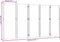 vidaXL - Kamerscherm - met - 5 - panelen - 350x180 - cm - lichtgrijs