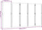 vidaXL - Kamerscherm - met - 5 - panelen - 350x180 - cm - taupe