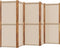 vidaXL - Kamerscherm - met - 5 - panelen - 350x180 - cm - taupe