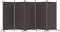 vidaXL - Kamerscherm - met - 5 - panelen - 433x180 - cm - stof - bruin