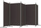 vidaXL - Kamerscherm - met - 5 - panelen - 433x180 - cm - stof - bruin