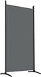 vidaXL - Kamerscherm - met - 5 - panelen - 433x180 - cm - stof - antracietkleurig