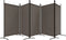 vidaXL - Kamerscherm - met - 5 - panelen - 433x180 - cm - stof - antracietkleurig