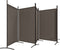 vidaXL - Kamerscherm - met - 5 - panelen - 433x180 - cm - stof - antracietkleurig