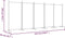 vidaXL - Kamerscherm - met - 5 - panelen - 433x180 - cm - stof - wit
