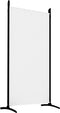 vidaXL - Kamerscherm - met - 5 - panelen - 433x180 - cm - stof - wit