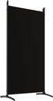 vidaXL - Kamerscherm - met - 5 - panelen - 433x180 - cm - stof - zwart