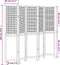 vidaXL - Kamerscherm - met - 5 - panelen - massief - paulowniahout - donkerbruin