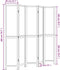 vidaXL - Kamerscherm - met - 5 - panelen - massief - paulowniahout - donkerbruin