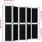 vidaXL - Kamerscherm - met - 5 - panelen - massief - paulowniahout - bruin