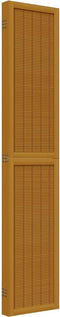 vidaXL - Kamerscherm - met - 5 - panelen - massief - paulowniahout - bruin
