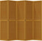 vidaXL - Kamerscherm - met - 5 - panelen - massief - paulowniahout - bruin