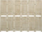 vidaXL - Kamerscherm - met - 6 - panelen - 210x165 - cm - massief - paulowniahout