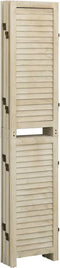 vidaXL - Kamerscherm - met - 6 - panelen - 210x165 - cm - massief - paulowniahout