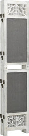 vidaXL - Kamerscherm - met - 6 - panelen - 210x165 - cm - stof - grijs