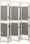 vidaXL - Kamerscherm - met - 6 - panelen - 210x165 - cm - stof - grijs